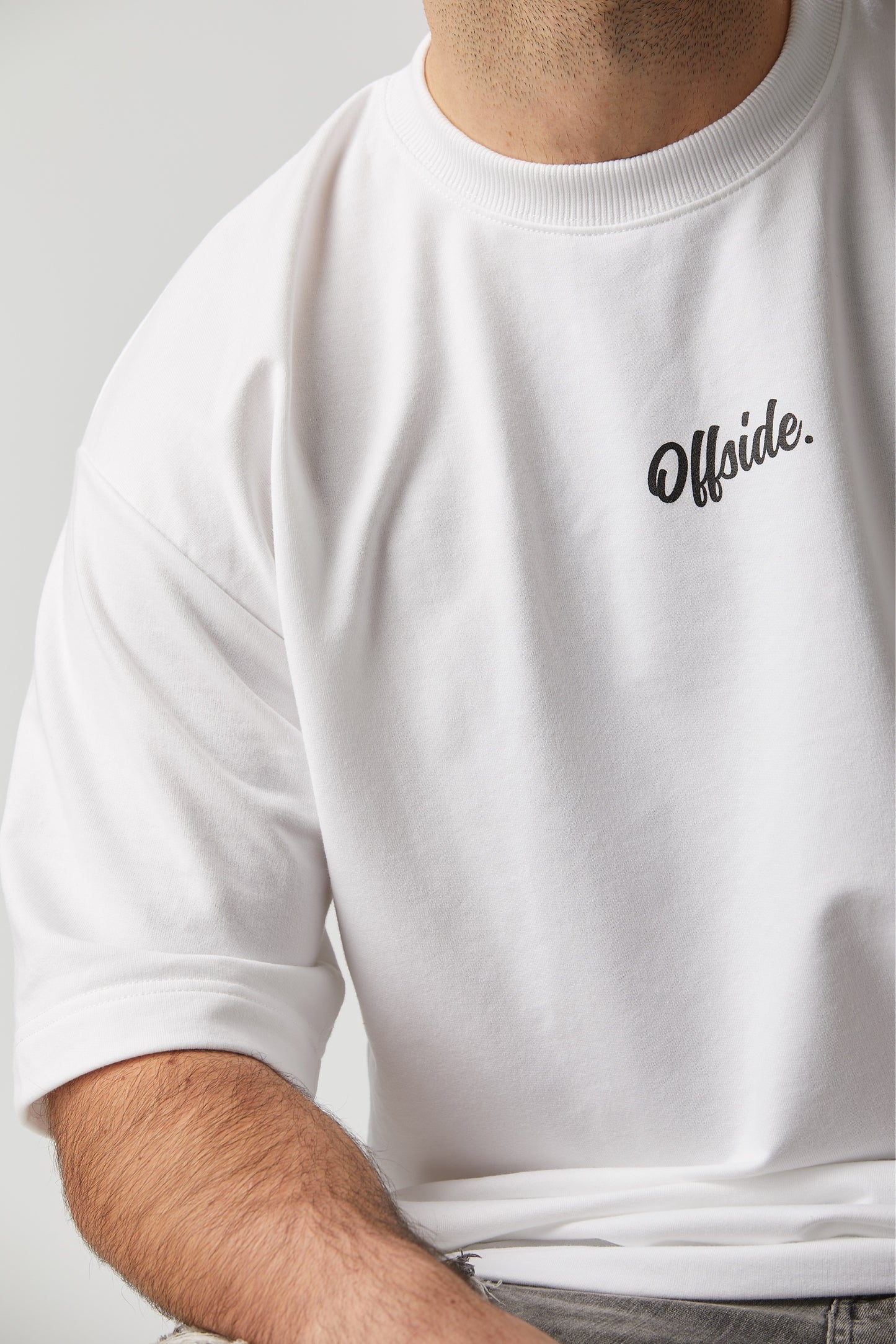 Offside Signature Oversize T. (White)